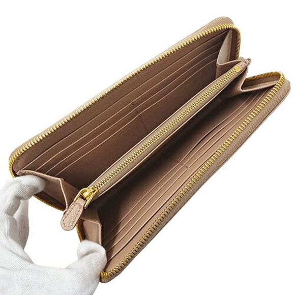 PRADA Beige Saffiano Wallet - Picture 5 of 12